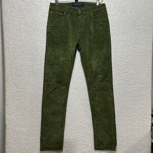Handpicked‎ Wear Your Values Ravello Green Corduroy Button Fly Pants Size 33